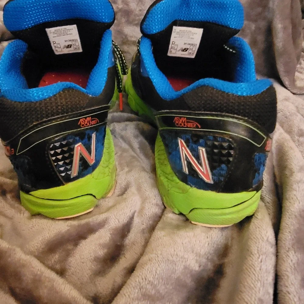 New Balance 1260v3 Running Shoes Womens 10 Black Blue Green FantomFit N2